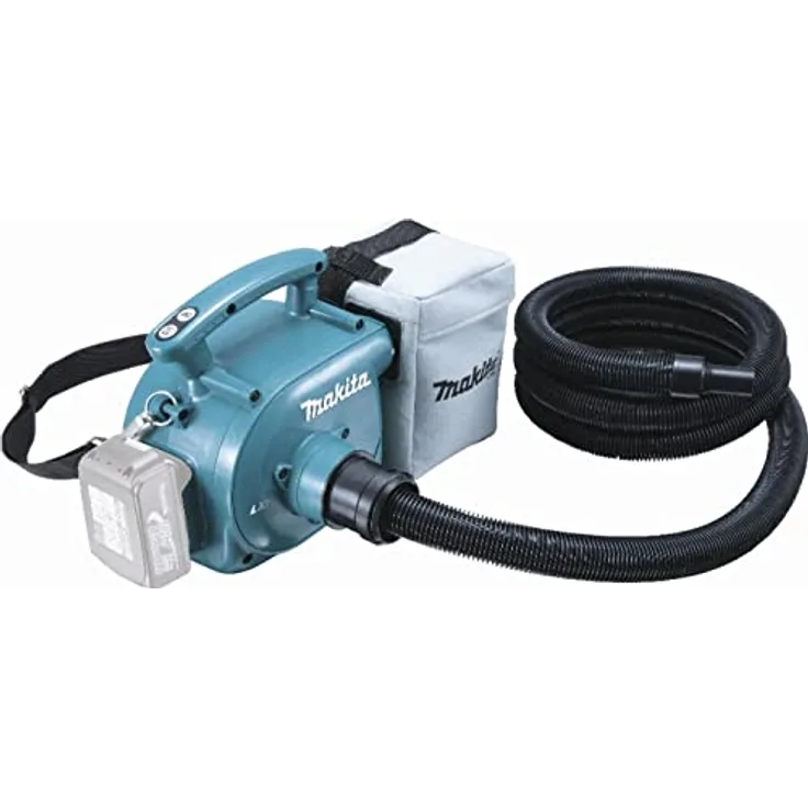 Makita DVC350Z Akku-Staubsauger 18 V (ohne Akku, ohne Ladegerät), Schwarz, Blau, Grau