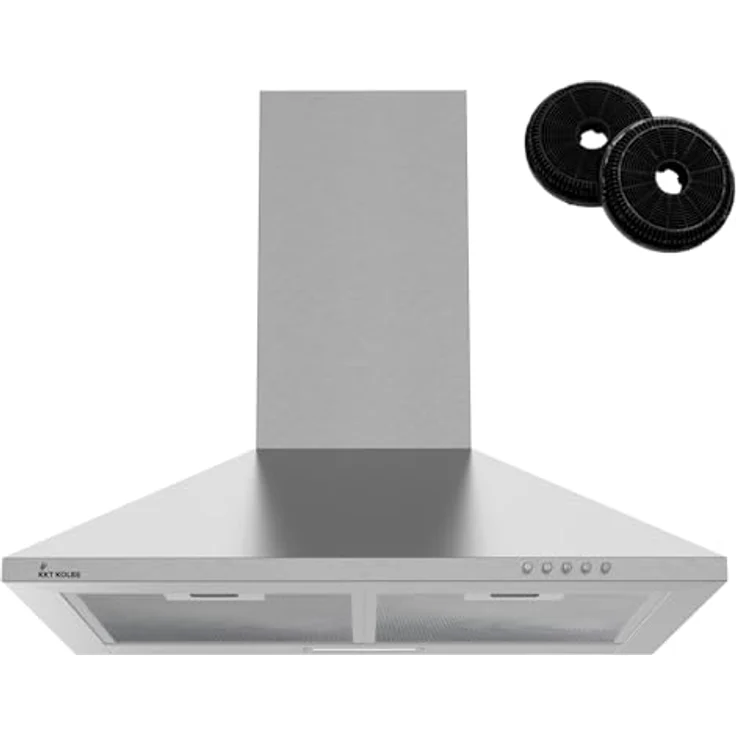 KKT KOLBE Dunstabzugshaube 60 cm | Wandhaube in Edelstahl | Druckknopf Bedienung | PLUS430 – Bild 1