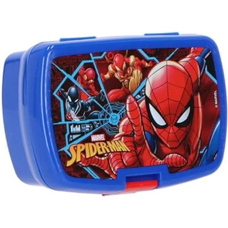 Spiderman Lunchpaket, Lunchbox und Trinkflasche 500ml, auslaufsicher und robust, ideal für Schule und Freizeit – Bild 3