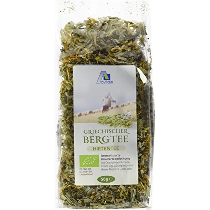 Avitale Griechischer Bergtee Orange Bio Hirtentee, 50 g Tee zum Aufguss