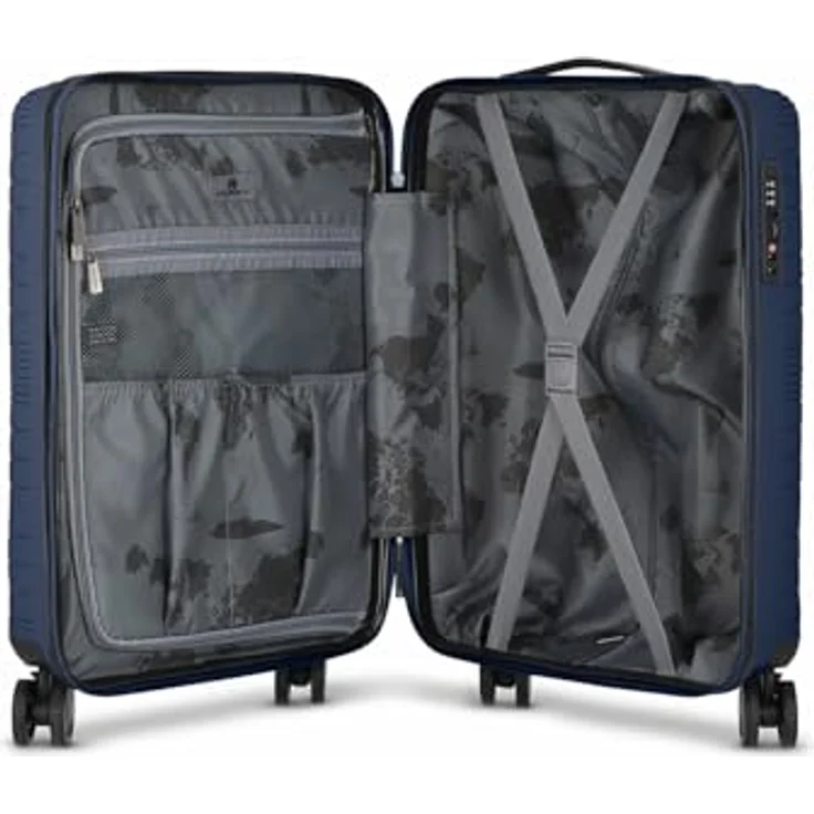 Franky Dallas 3.0 Hartschalen-Trolley mit 4 Rollen S 55 cm | Ausgestattet mit TSA-Schloss, Dehnfalte, Innenfächer, Leicht | Carry on Luggage für Männer-Frauen - Ideal für Flug-Geschäftsreisen – Bild 4