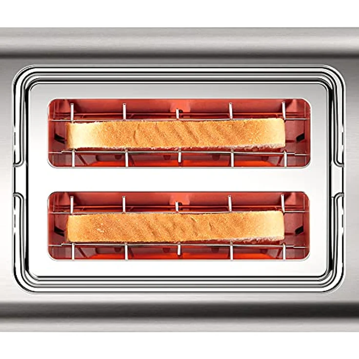 Bosch DesignLine TAT4P420 Toaster, 2 Scheiben, Edelstahl-schwarz – Bild 5