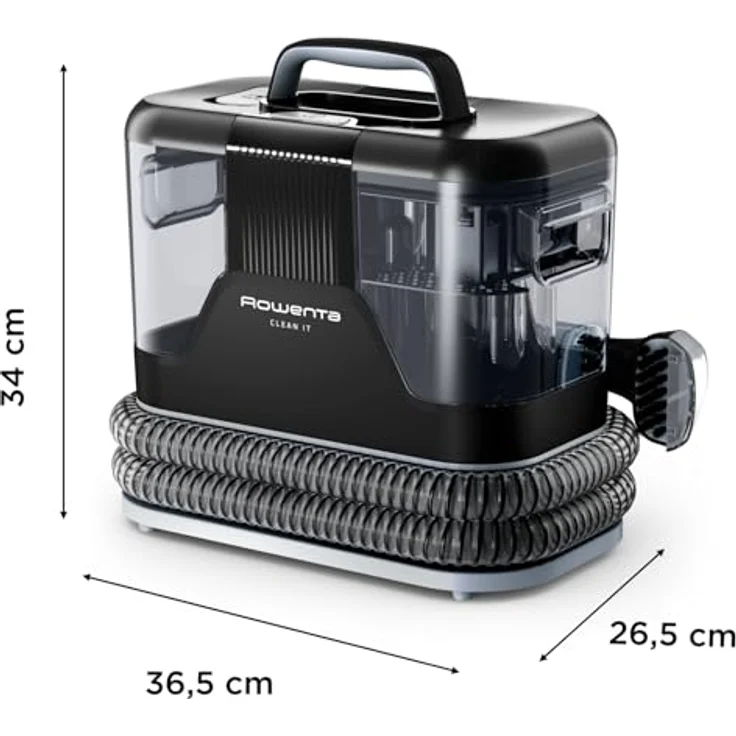 Rowenta Clean It IN5010F0, tragbarer Fleckenreiniger mit 12.500 Pascal Saugkraft, schwarz-grau – Bild 13
