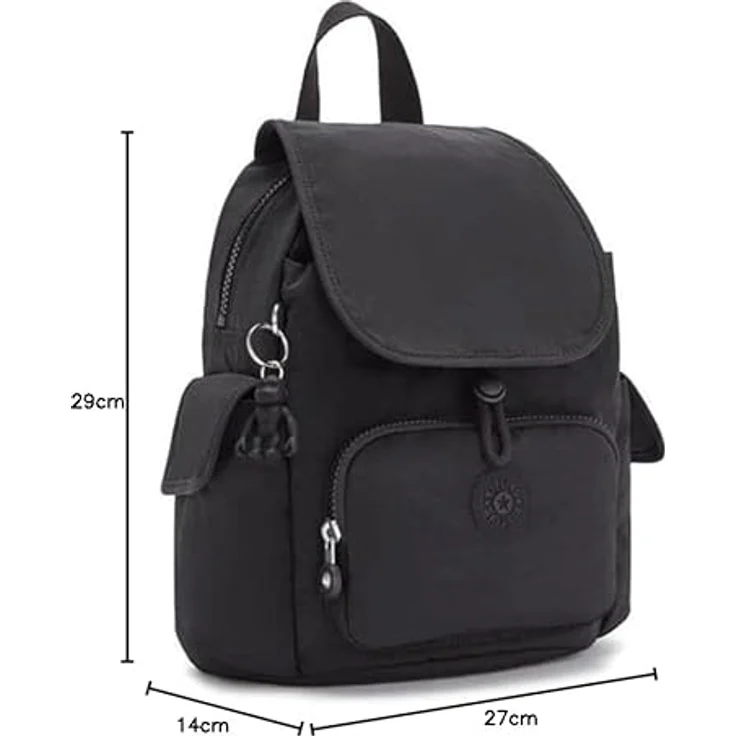 Kipling Basic City Pack Mini Rucksack, 29 cm, schwarz, 100% Polyamid, kompakte Größe – Bild 6