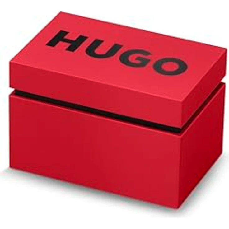 HUGO #Smash, Analog Quarzuhr für Herren mit blauem Sonnenstrahlen-Zifferblatt und braunem Lederarmband, 43 mm, wasserabweisend bis 5 bar – Bild 5