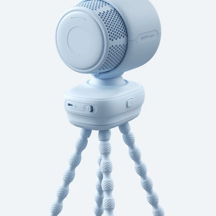 Jisulife Akku-Ventilator Stroller Fan 3, tragbarer Kinderwagenventilator mit 100 Geschwindigkeitsstufen, 180° Oszillation und 21 Stunden Akkulaufzeit