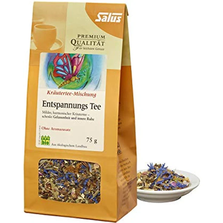 Salus Entspannungs T Kräutertee Bio, milder und harmonischer Tee, 75 g – Bild 2