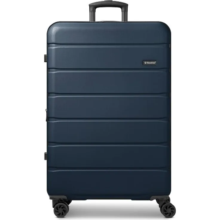 Saxoline Miami 4 Rollen Trolley L 75 cm, Dehnfalte, blau, 100% ABS, 48 cm x 31 cm x 75 cm