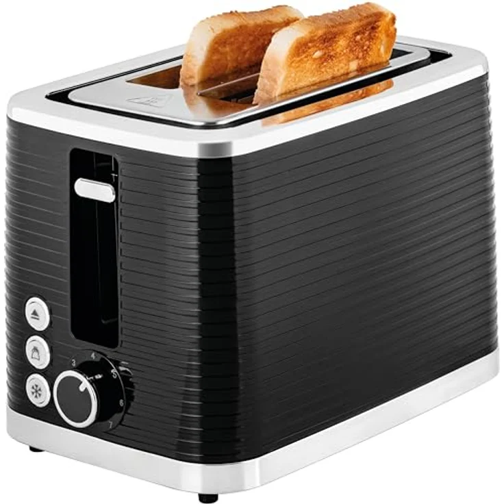 ECG Toaster ST 2750 Stripe, 2 Scheiben, 930 Watt, Auftaufunktion, Kunststoffgehäuse – Bild 5