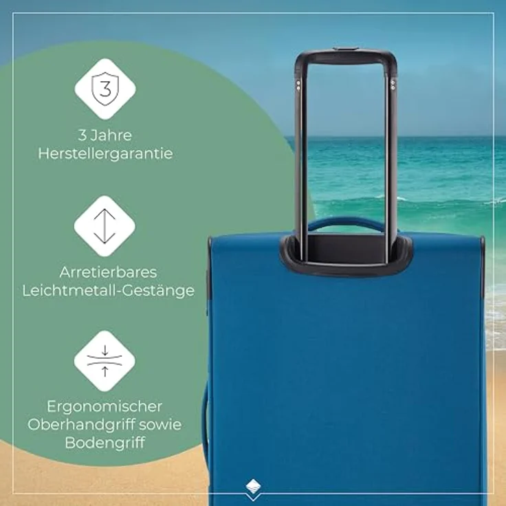 Travelite Chios Trolley M 67 Petrol, 60 l Volumen – Bild 6