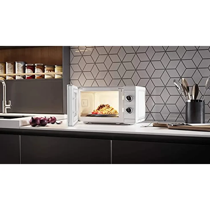 Sharp YC-MS01E-C Mikrowelle, Standgerät, 20 Liter Garraum, 800 Watt, weiß – Bild 4
