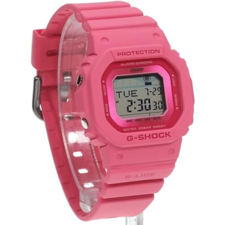 Casio G-Shock GLX-S5610-4ER, Rosa G-Lide Armbanduhr mit Gezeitengrafiken und Mondphasen, biologisch basiertes Harz – Bild 7