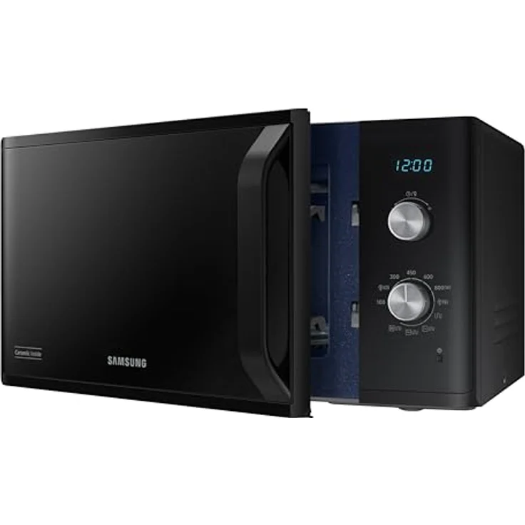 Samsung MG23K3614AK/E1 Mikrowelle mit Grill, 23 l, 800 W, TDS-System, Schwarz, Keramik-Innenausstattung und Grillrost – Bild 4