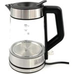 StarQ Design Glaswasserkocher 1,7L, LED-Beleuchtung, 2.200W, Kalkfilter, schnelles Aufheizen, modernes Design, leicht zu reinigen