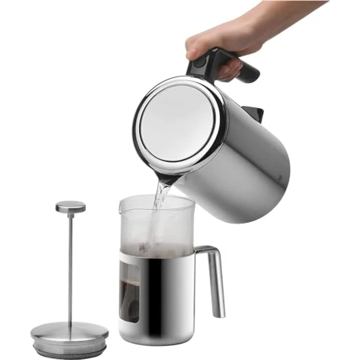 WMF Coffeepress Kult French Press Kaffeebereiter für acht Tassen Cromargan Edelstahl rostfrei mattiert – Bild 4