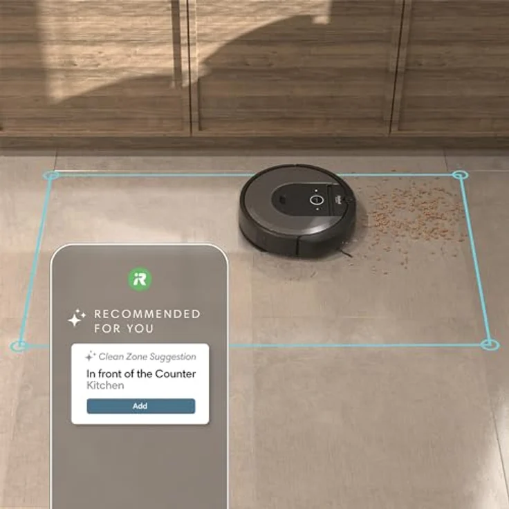 iRobot Roomba Combo i8+ Saugroboter mit Wischfunktion, VSLAM Kamera Navigation, automatische Behälterentleerung, schwarz – Bild 5