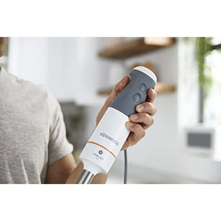 Kenwood HBM40.002 WH Stabmixer triblade XL, 800W, 2 Geschwindigkeiten, Kunststoff, weiß-grau – Bild 3