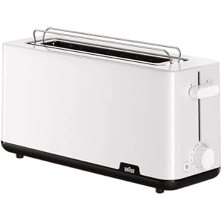 Braun Toaster HT1110WH, 25-cm-Schlitz, 8 Bräunungsstufen, elektronische Steuerung