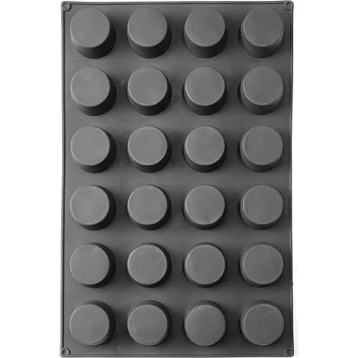 HENDI Muffinform für 24 Muffins, Silikon Backform mit Antihaftbeschichtung, temperaturbeständig von -30°C bis 230°C, 570x375x(H)40mm – Bild 3