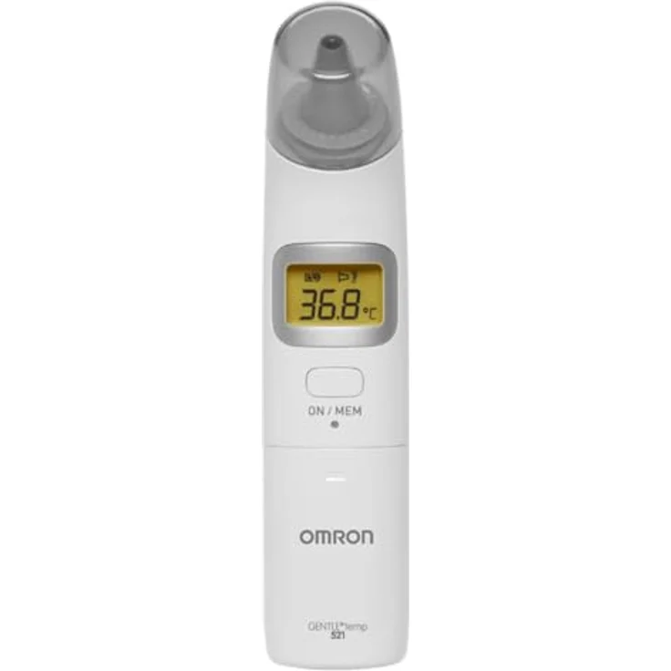 Omron Gentle Temp 521 3 in 1, zur Messung am Ohr, inkl. Schutzkappen, akustischer Signalton, zum Messen von erhöhter Körpertemperatur  – Bild 2