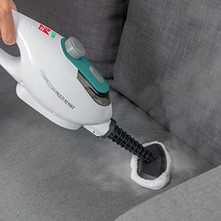 Di4 Dampfreiniger Steamclean Multifunktion 10 in 1, 1500W, Reiniger Handgerät und Dampfmop, Düsen und Mikrofaserbezug, für alle Böden, ideal für Teppich, ECO-Reinigung ohne Chemikalien – Bild 4