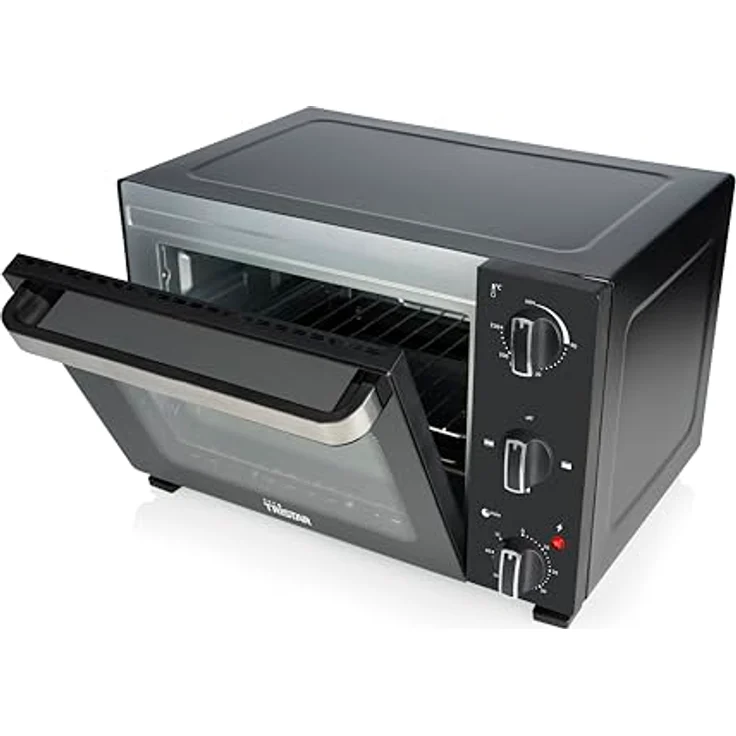 Tristar OV-3650 Mini-Backofen, 20 L, 1300 W, Ober- und Unterhitze, Einstellbarer Thermostat, 60-Minuten-Timer, Doppelglastür, Backblech und Grillrost – Bild 5