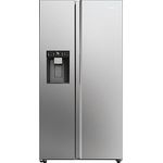 Haier SBS SERIE 5 HSW59F18DIMM Kühl-Gefrierkombination/Total No Frost/Smart hOn-App/HumidityZone/XXL Nutzinhalt/Leise nur 36 db(A) / Edelstahl