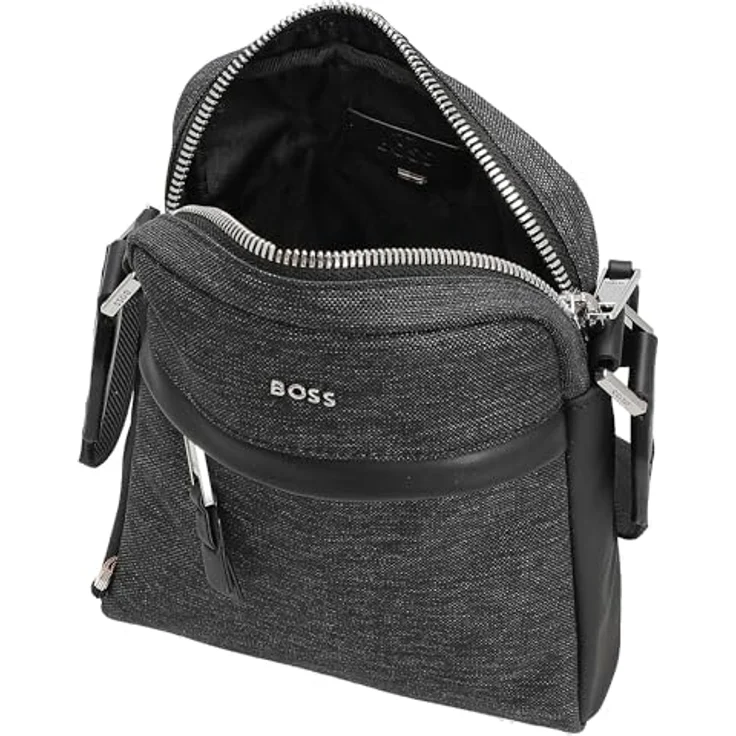 Boss Highway Mini Bag Umhängetasche, graue 16.5 cm Polyesterstasche mit kompaktem Design – Bild 6