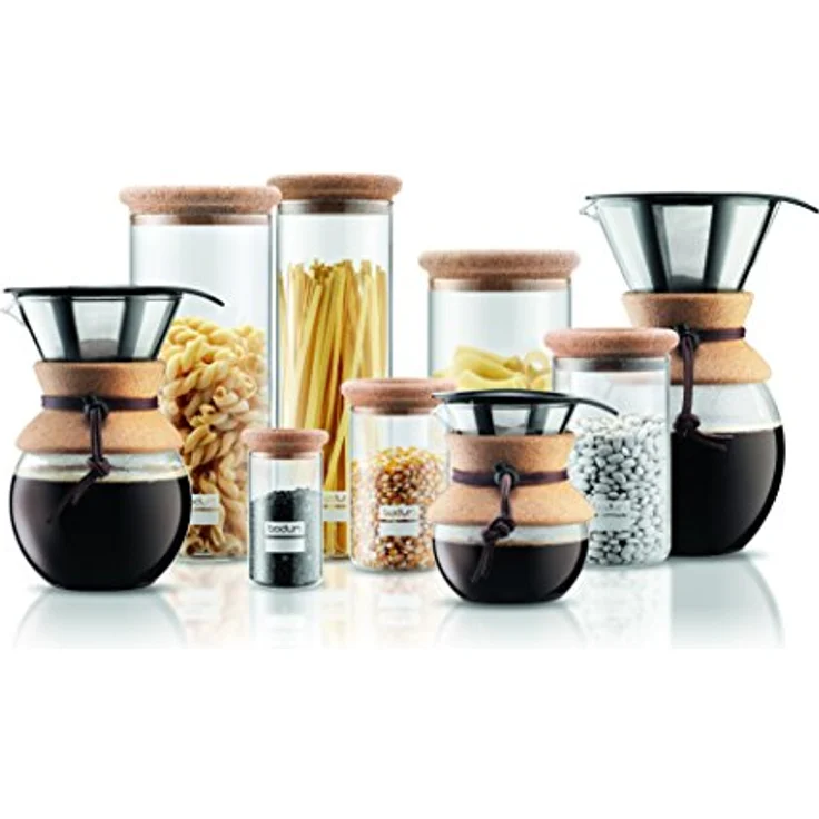 Bodum 11592-01S Pour Over Coffee Maker With Filter, Borosilicate Glass - 0.5 L, Black  – Bild 3