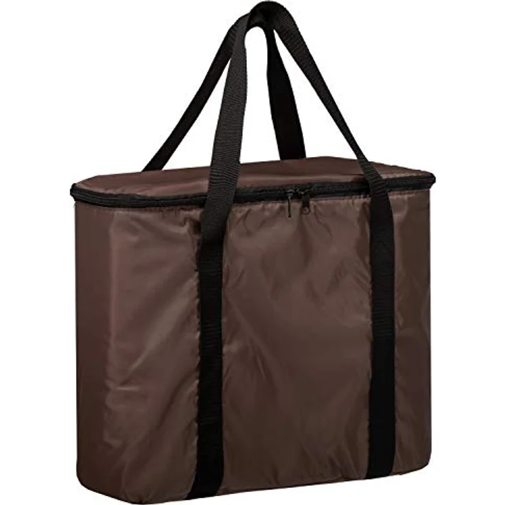 anndora Picknickkorb anndora 2 in 1 Doppeltasche - Isoliertasche und Shopper, braun/hellblau – Bild 5