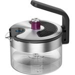 Kezzel® Wasserkessel für Induktionsherde 1,5 Liter | Automatische Abschaltfunktion, kein Überkochen | Edelstahl & Glas, spülmaschinenfest