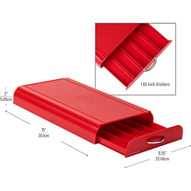 Mind Reader 'Anchor' für 50 Nespresso Kapseln, Red Kaffee Pod Storage Schublade – Bild 3