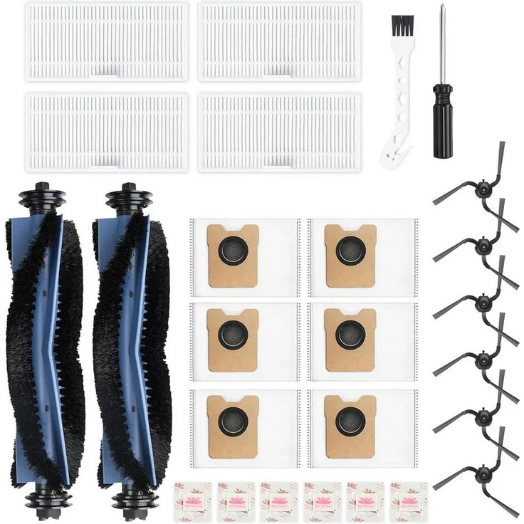 FELIXLEO Staubsaugerdüsen-Set für Eufy C10, Hauptbürste, Filter und Seitenbürsten, hochwertiges Zubehörset für optimale Reinigung