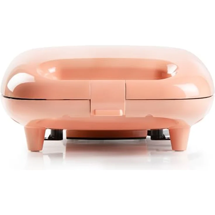 Domo DO1106C Sandwichmaker/Waffeleisen 2 in 1 mit Wechselplatten, Lachs – Bild 5
