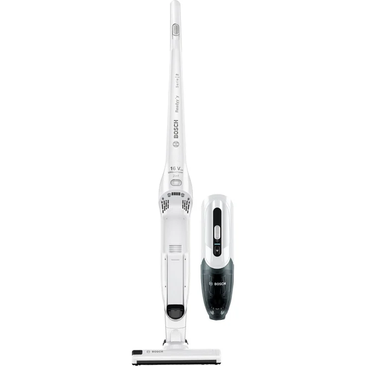 Bosch Readyy'y Akku-Staubsauger Handstaubsauger 2 in 1 BBHF2PARQ, kabellos, 16V, 40 Min. Laufzeit, Lithium-Ionen Technologie, EasyClean System, elektrisch angetriebene Düse