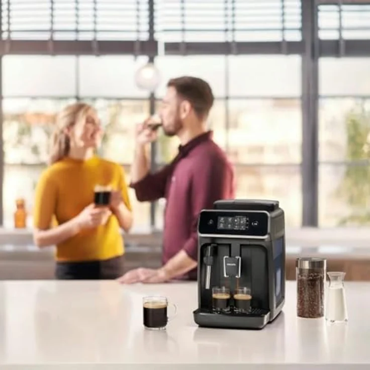 Philips Kaffeevollautomat EP2225/10 2200 Series, mit Aroma Extract System und klassischem Milchaufschäumer, Schwarz - Preisvergleich – Bild 3