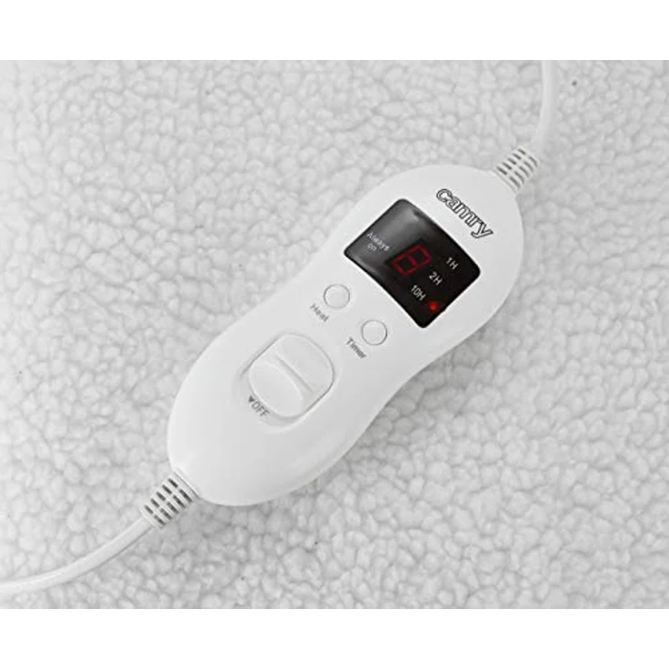 CAMRY CR-7421 Elektrische Doppelbettenheizung, 170 W, 8 Temperaturstufen, Timer, Überhitzungsschutz, Fleece, Weiß – Bild 3