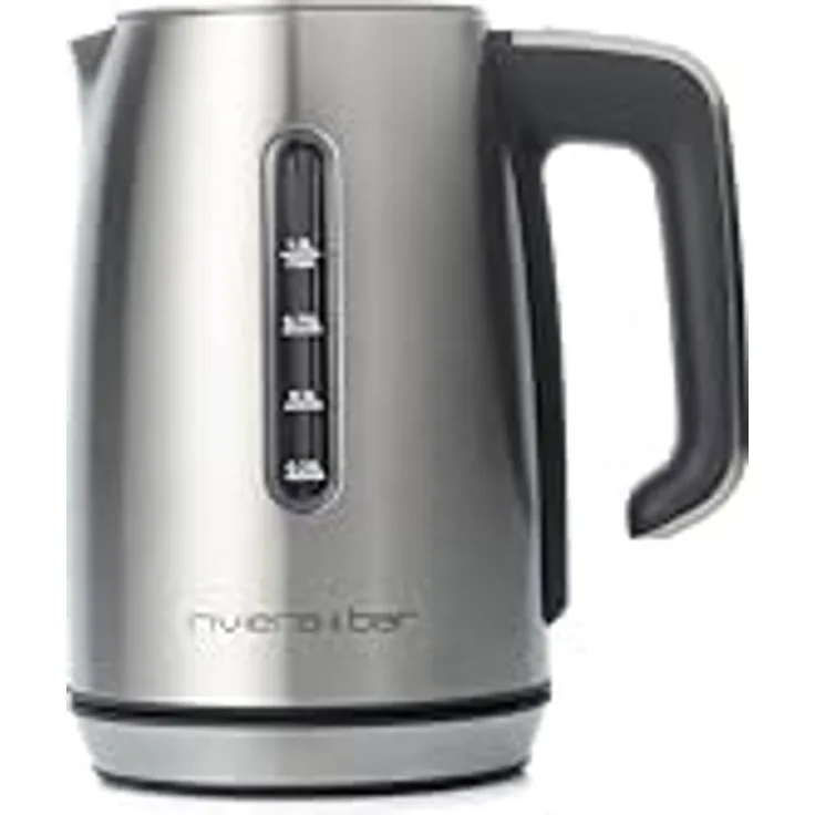 Riviera & Bar Elektrischer Wasserkocher Inox 1L, 2000W, Temperaturregelung 40-100°C, LCD-Anzeige, Warmhaltefunktion 30 Min, Überhitzungsschutz, kompaktes Design