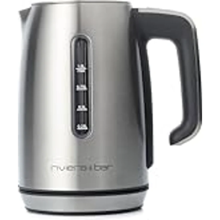 Riviera & Bar Elektrischer Wasserkocher Inox 1L, 2000W, Temperaturregelung 40-100°C, LCD-Anzeige, Warmhaltefunktion 30 Min, Überhitzungsschutz, kompaktes Design – Bild 1