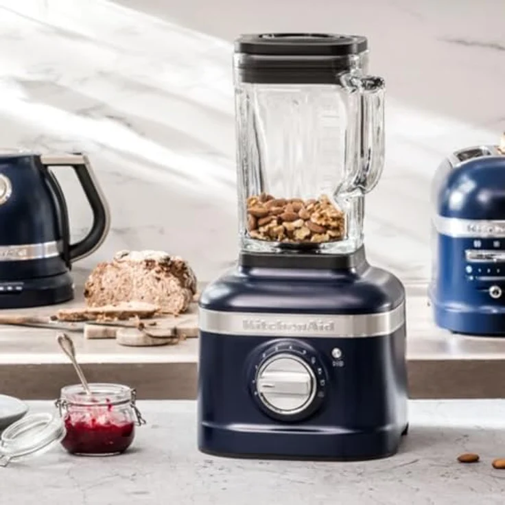 KitchenAid Artisan 5KSB4026EIB Standmixer mit IntelliSpeed, 1200W, 1,4L Glasbehälter, tintenblau, Serie: 5KSB4026 – Bild 6