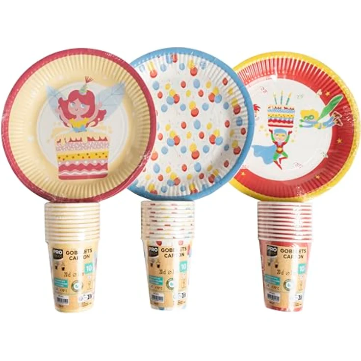 PRO NAPPE Pappbecher, 10 Stück 200 ml, Superhelden Design – Bild 4