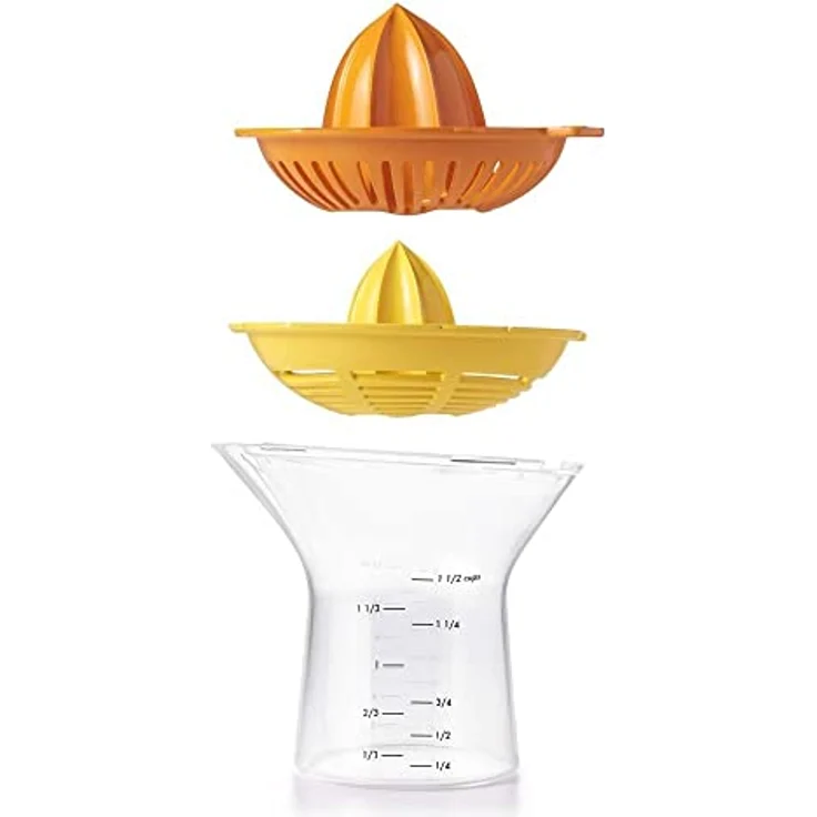 OXO 11263400MLNYK Good Grips Citrus Juicer 2-in-1 Zitruspresse, plastik, Orange – Bild 4