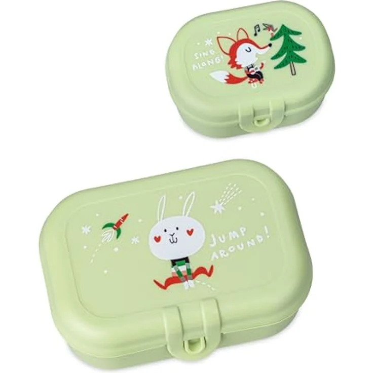 XXXL HOP ON AT Home Set, 3-teiliges Aufbewahrungsset für Kinder, Trinkflasche 200 ml und Vorratsbehälter – Bild 3