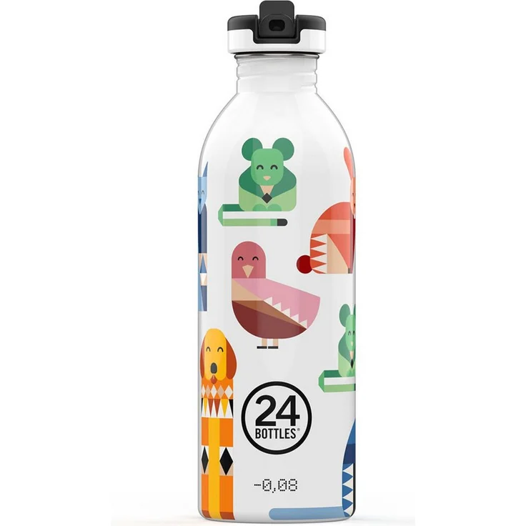 24 Bottles Urban Bottle, leichte Edelstahl-Trinkflasche mit Thermohülle, italienisches Design – Bild 1