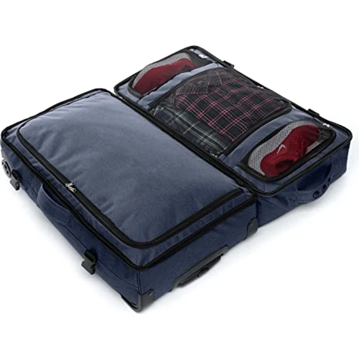 SONS OF ALOHA XXL Reisetasche mit 2 Rollen Kane Rollkoffer 80 cm Koffer Sporttasche Reise-Trolley 140 Liter - recyceltes Meeresplastik - wasserabweisend, Ocean-blau – Bild 3