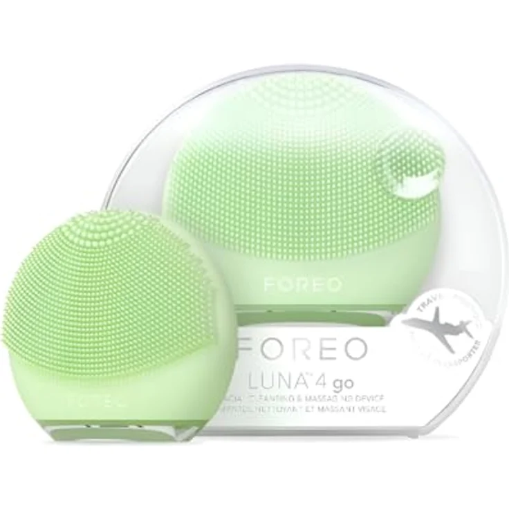 FOREO LUNA™ 4 go Pistachio, Gesichtsreinigungsbürste mit 2-in-1 Reinigung & Straffung, 8 T-Sonic Intensitäten, ultra-hygienisches Silikon – Bild 1
