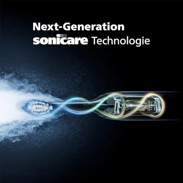 PHILIPS Sonicare 7100 Elektrische Zahnbürste, Schallzahnbürste mit App, 4 Putzmodi, 3 Intensitätsstufen, Andruckkontrolle, EasyStart, SmarTimer, Marineblau [Neue Technologie] – Bild 3