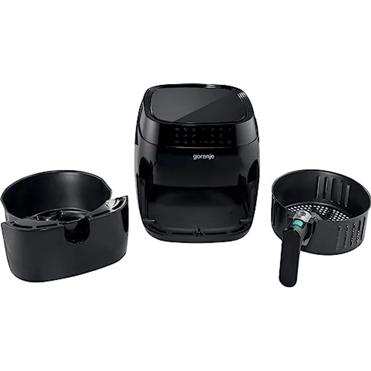 Gorenje AF1409DB SW Heißluftfritteuse, ohne Öl, 3.2 Liter Fassungsvermögen, 1400 Watt, schwarz, Kunststoff, Metall – Bild 3