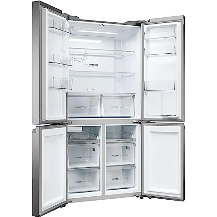 Haier CUBE 90 SERIE 5 HCR5919EHMP Kühl-Gefrierkombination/Total No Frost/Wasserspender und automatischer Eiswürfelbereiter/XL-Slim Line/MyZone & Humidity Zone/ABT/Edelstahlfront – Bild 3