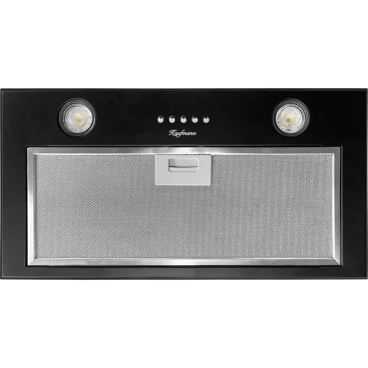 KAUFMANN Fenix 52 BL Unterbauhaube, Dunstabzugshaube 52 cm, 3 Stufen, Schwarz, 1000 m³/h, Touch Control, LED-Display